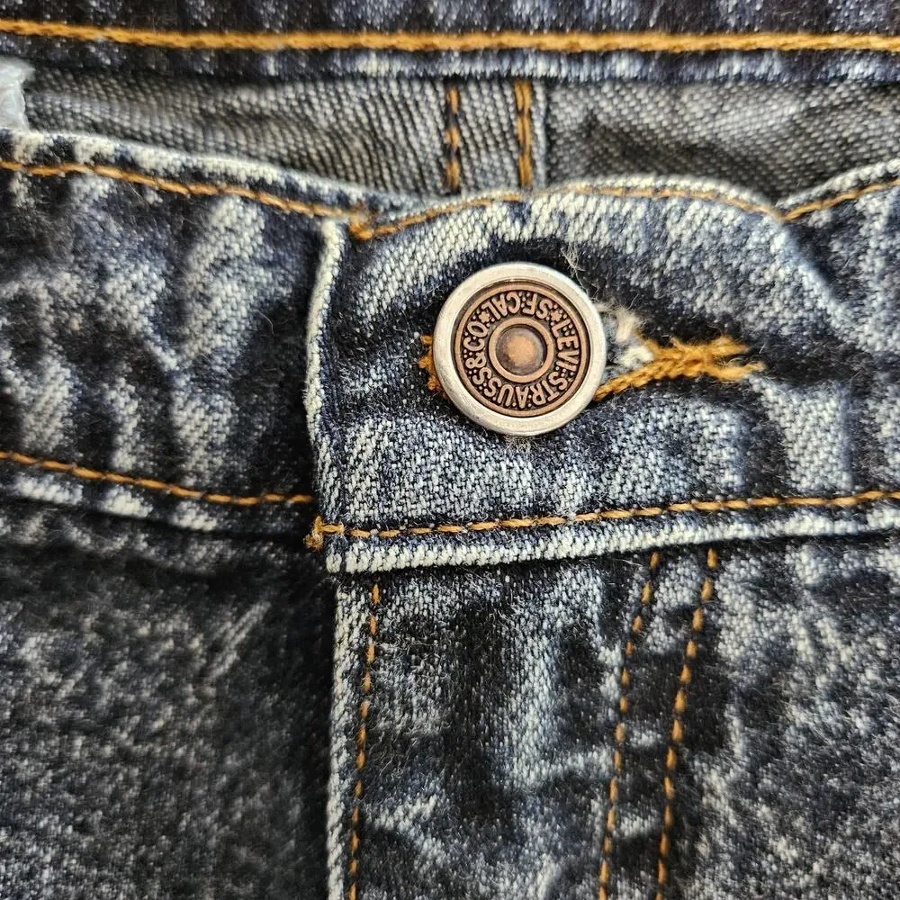 Vtg Levis SilverTab 828 Jeans Men's 33X31 (Tag 36X32) Blue Pleated Tapered